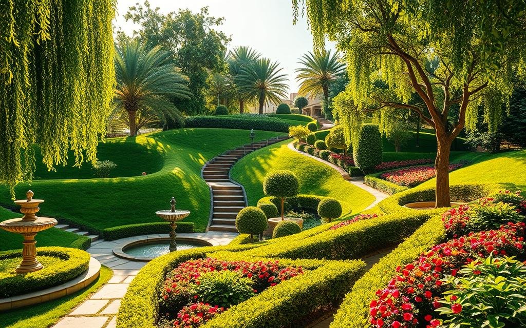 تنسيق حدائق حي الصحافة بالرياض