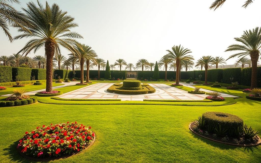 تنسيق حدائق حي الدرعية بالرياض