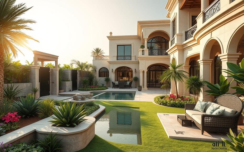 تصميم حدائق فلل بالرياض